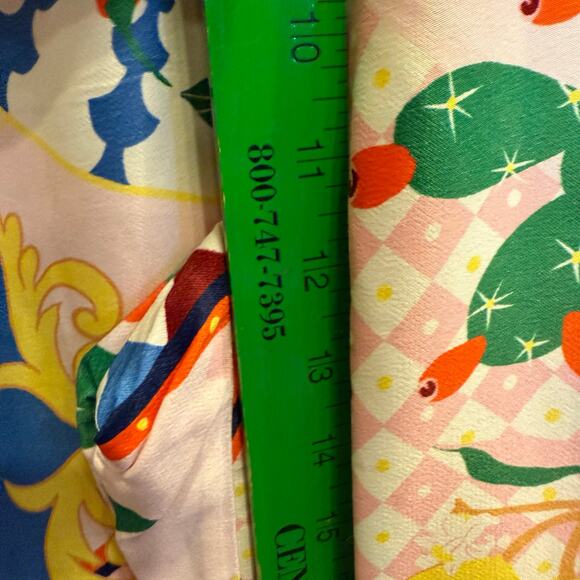 NWT Maeve Anthropologie Straight Leg Pink/Rose
 Abstract Print Pants sz M - Picture 14 of 14